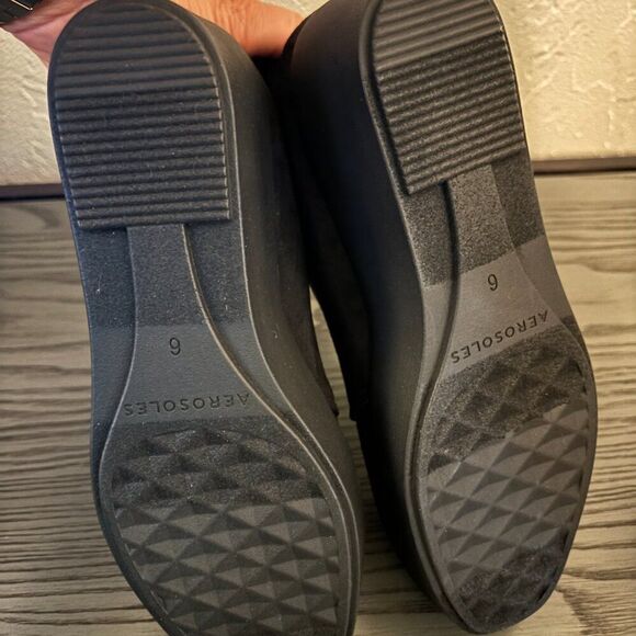 Aerosoles Women's Carin Ankle Boot, Black Faux Suede, 6 - 1149 - Picture 3 of 3